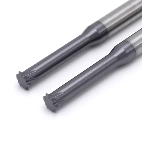 Single Tooth Thread End Mills Aluminum PVD Coating High Hardness End Mills